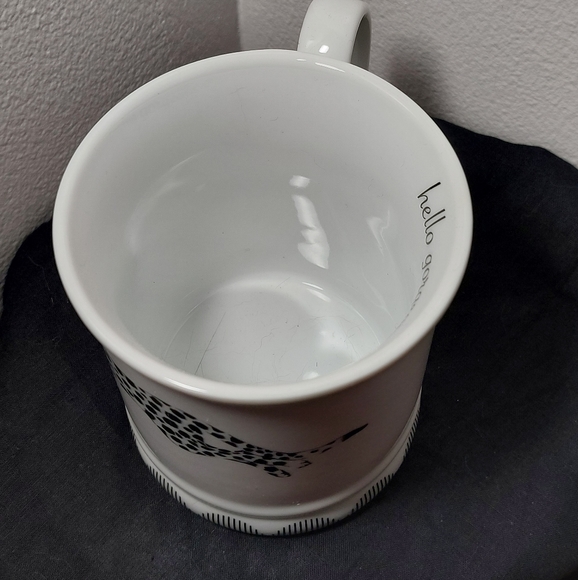 Hello Gorgeous Coffee Mug Cheetah Black & White with Pink Bow - Picture 4 of 12